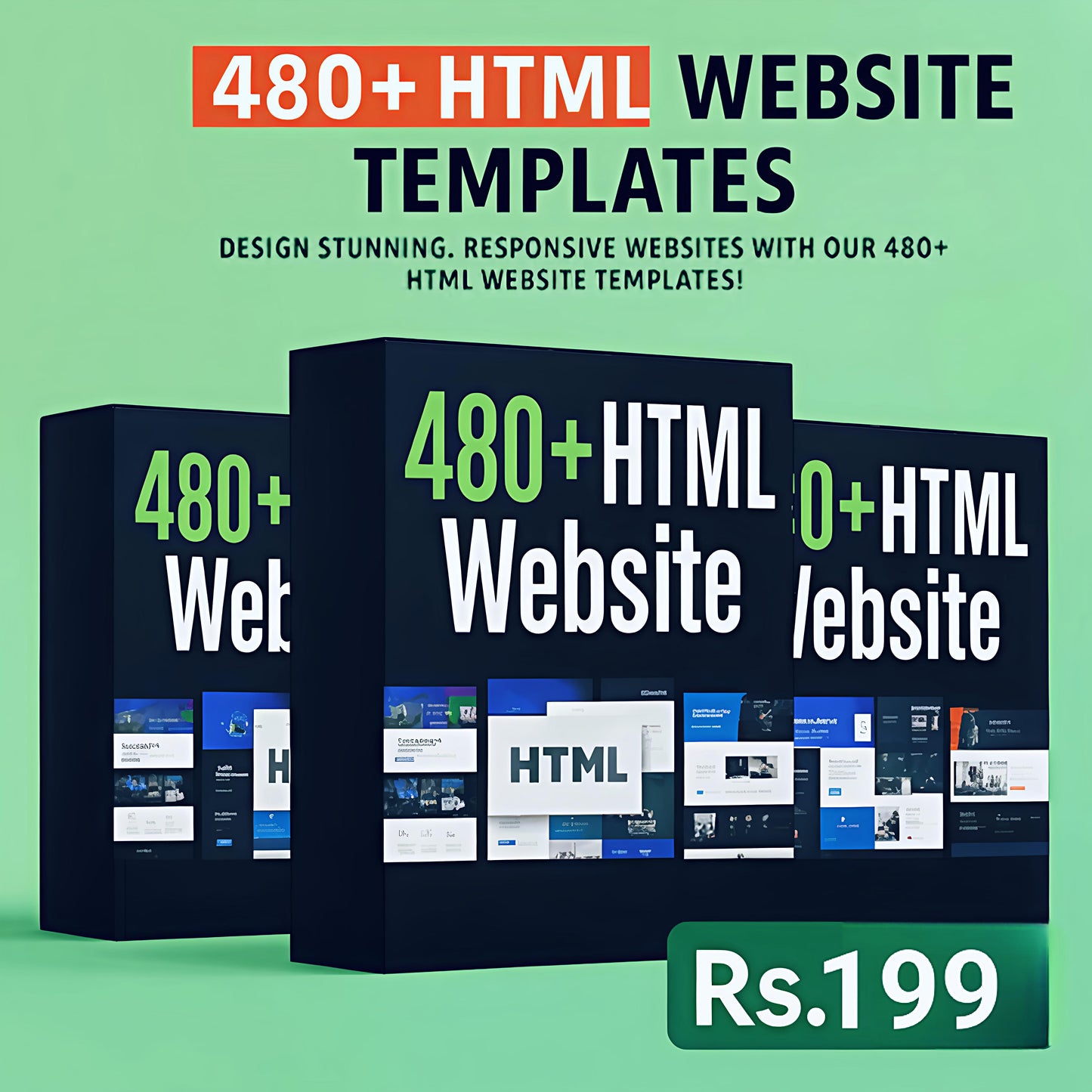 480+ Mega HTML Websites Bundle