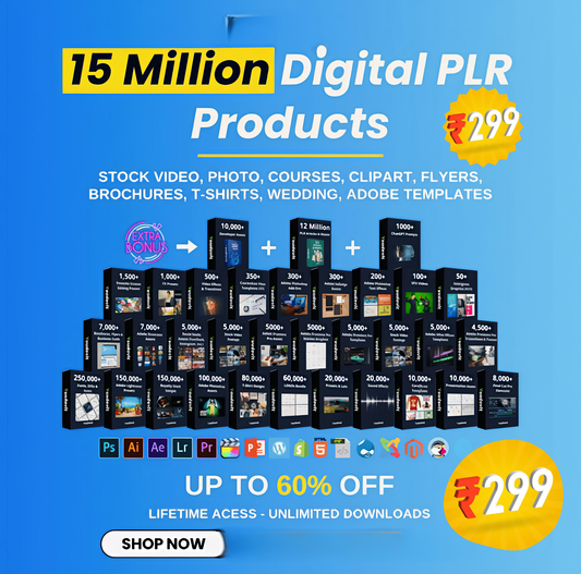 15 million digital products - Mega Bundle digital product bundle New